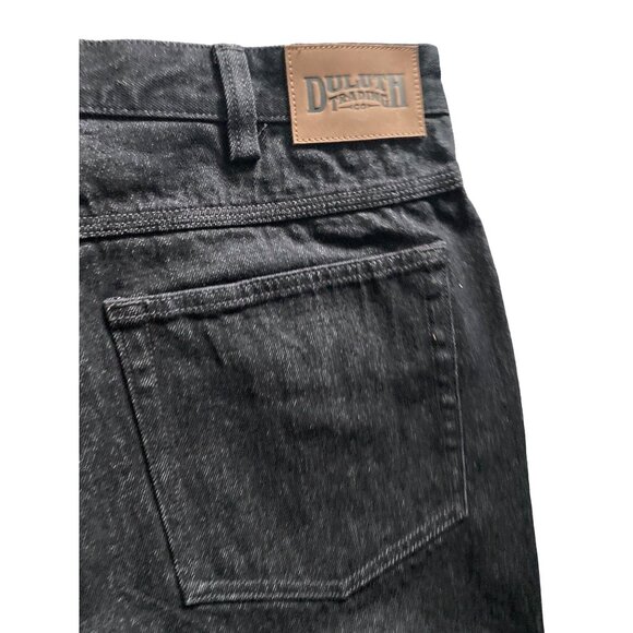 Duluth Trading Co. Men's Black 5-Pocket Ballroom Jeans Size 38 NWT - Picture 4 of 7